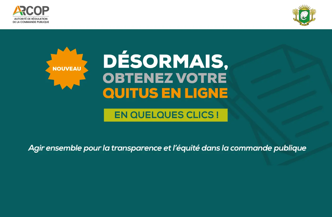 Obtenez votre quitus de non redevance en quelques clics
